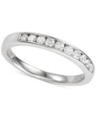 Diamond Channel-set Band (1/3 Ct. T.w.) In 14k White Gold