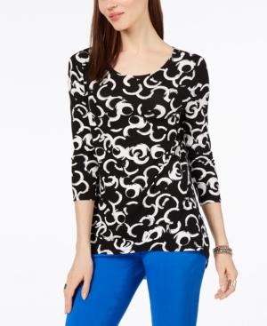 Alfani Printed Top, Created For Macy's