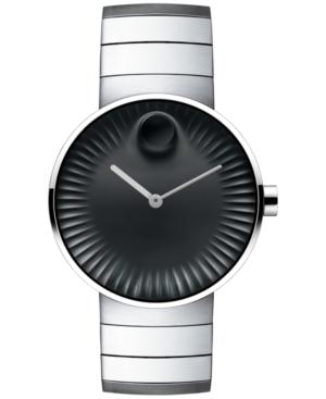 Movado Men's Swiss Edge Stainless Steel Bracelet Watch 40mm 3680006