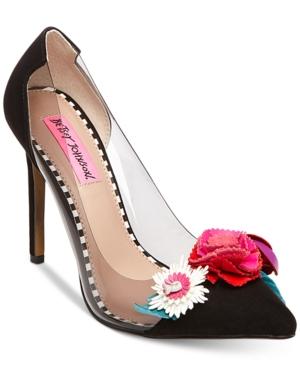 Betsey Johnson Jade Pointy Toe Pumps Women's Shoes