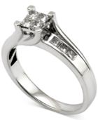 Diamond Quad Engagement Ring (1/2 Ct. T.w.) In 14k White Gold