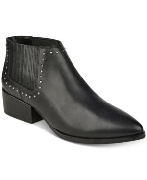 Marc Fisher Idalee Studded Chelsea Block Heel Booties Women's Shoes