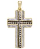 Diamond Cross Pendant (3/4 Ct. T.w.) In 10k Gold