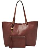 Fossil Rachel Pebble Leather Tote With Pouch