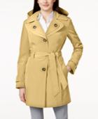 London Fog Water-resistant Layered-collar Belted Trench Coat