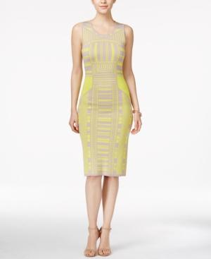 Bar Iii Intarsia-knit Bodycon Dress, Only At Macy's