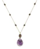 Paul & Pitu Naturally Gold-tone Stone Pendant Necklace