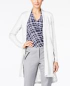 Alfani Petite Linen High-low Cardigan, Only At Macy's