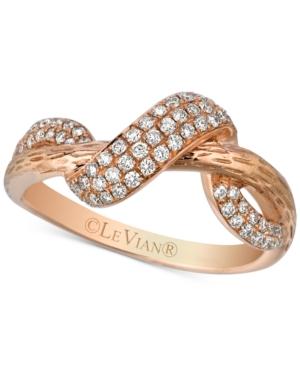Le Vian Diamond Swirl Ring (1/3 Ct. T.w.) In 14k Rose Gold