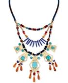 Haskell Multi-colored Mixed Bead Statement Necklace