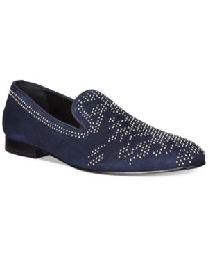 Roberto Cavalli Beaded Suede Loafers Men's Shoes