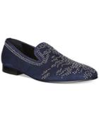 Roberto Cavalli Beaded Suede Loafers Men's Shoes