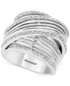 Effy Diamond Multi-row Overlap Ring (3/4 Ct. T.w.) In 14k White Gold