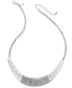 Inc International Concepts Silver-tone Wire Wrap Collar Necklace, Only At Macy's