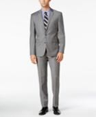 Vince Camuto Men's Slim-fit Medium Gray Flannel Suit