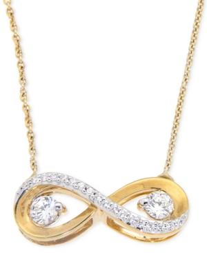Diamond Infinity Pendant Necklace (1/3 Ct. T.w.) In 14k Gold