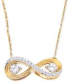 Diamond Infinity Pendant Necklace (1/3 Ct. T.w.) In 14k Gold