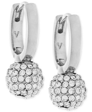 Vince Camuto Pave Sphere Huggy Hoop Earrings