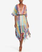 Polo Ralph Lauren Serape Silk Handkerchief Dress