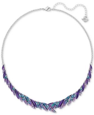Swarovski Silver-tone Multi-stone Collar Necklace