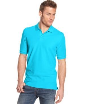 Club Room Short Sleeve Solid Estate Performance Polo