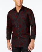Inc International Concepts Men's Velvet Paisley Shirt, Created For Macy's