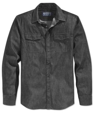 American Rag Men's Denim Long-sleeve Shirt, Only At Macy's