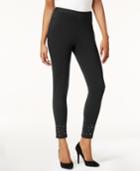 Style & Co Studded Mid-rise Leggings, Created For Macy's