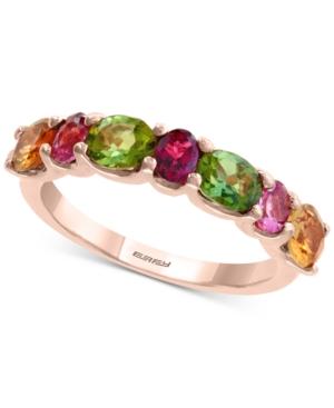 Effy Multicolor Tourmaline Ring (2-3/8 Ct. T.w.) In 14k Rose Gold