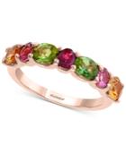 Effy Multicolor Tourmaline Ring (2-3/8 Ct. T.w.) In 14k Rose Gold
