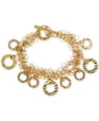 Anne Klein Gold-tone Circle Shaky Bracelet