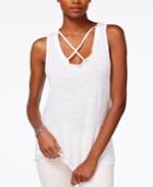 Project Social T Linen Strappy Tank Top