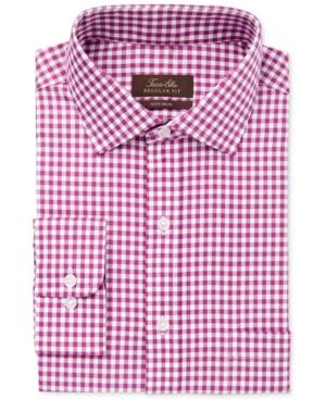 Tasso Elba Men's Classic/regular Fit Herringbone Gingham Dress Shirt, Only At Macy's