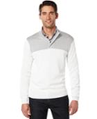 Perry Ellis Colorblocked Quarter-zip Sweater
