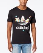 Adidas Originals Men's Floral-print Logo T-shirt