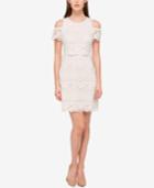 Jessica Simpson Cold Shoulder Lace Sheath Dress