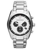 Emporio Armani Unisex Chronograph Stainless Steel Bracelet Watch 43mm Ar6007