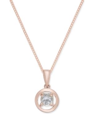 Diamond Open Frame Pendant Necklace (1/10 Ct. T.w.)