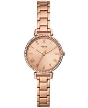 Fossil Women's Kinsey Rose Gold-tone Stainless Steel Bracelet Watch 28mm