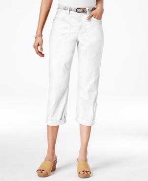 Style & Co. Cropped Belted Pants, Only At Macy's