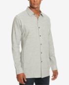 Kenneth Cole New York Men's Two Pocket Heathered Shirt