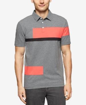 Calvin Klein Men's Liquid Cotton Colorblock Polo Shirt