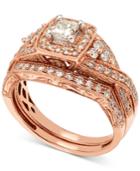 Diamond Milgrain Bridal Set (1 Ct. T.w.) In 14k Rose Gold