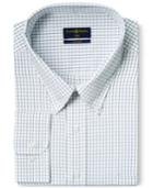 Club Room Big And Tall Wrinkle Resistant White Blue Tattersall Dress Shirt, Only At Macy's