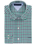 Tommy Hilfiger Green And Blue Multi Gingham Dress Shirt