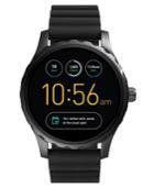 Fossil Q Gen 2 Marshal Black Silicone Strap Touchscreen Smart Watch 45mm Ftw2107