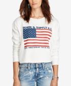 Denim & Supply Ralph Lauren Cropped Fleece Sweatshirt