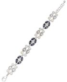 Charter Club Silver-tone Crystal Link Bracelet, Only At Macy's