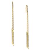 Inc International Concepts Gold-tone Chain And Pave Stick Linear Drop Earrings, Only At Macy's
