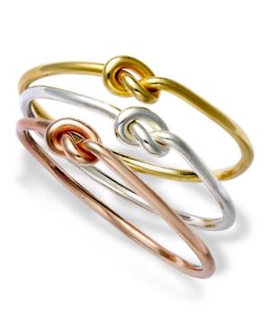 Studio Silver Sterling Silver Rings Set, Multi-tone Knot Rings